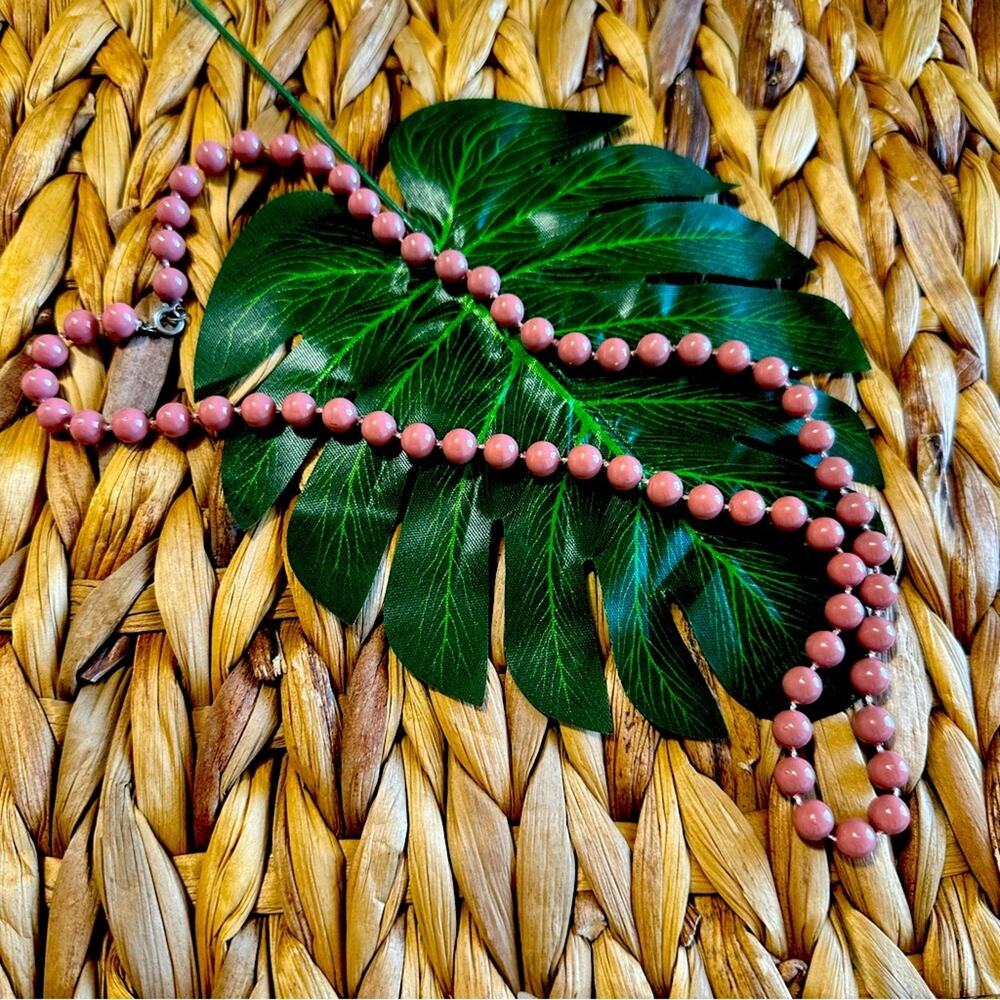BOGO FREE PINK BEADED RETRO STYLE NECKLACE